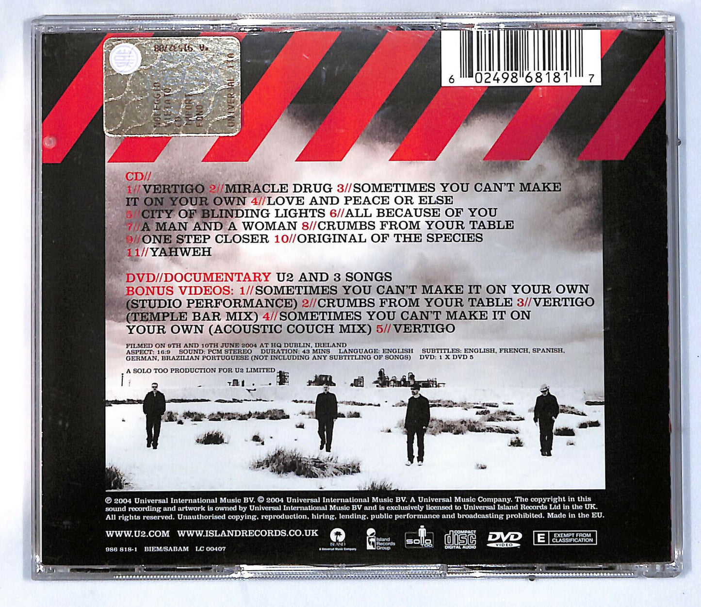 EBOND U2 - How To Dismantle An Atomic Bomb+ DVD CD CD032227