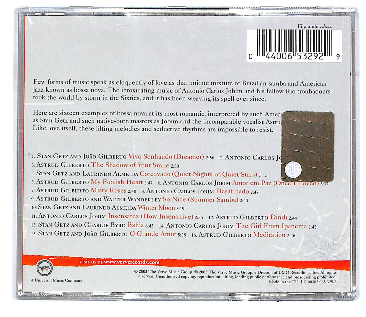 EBOND Various - Bossa Nova For Lovers CD CD031409