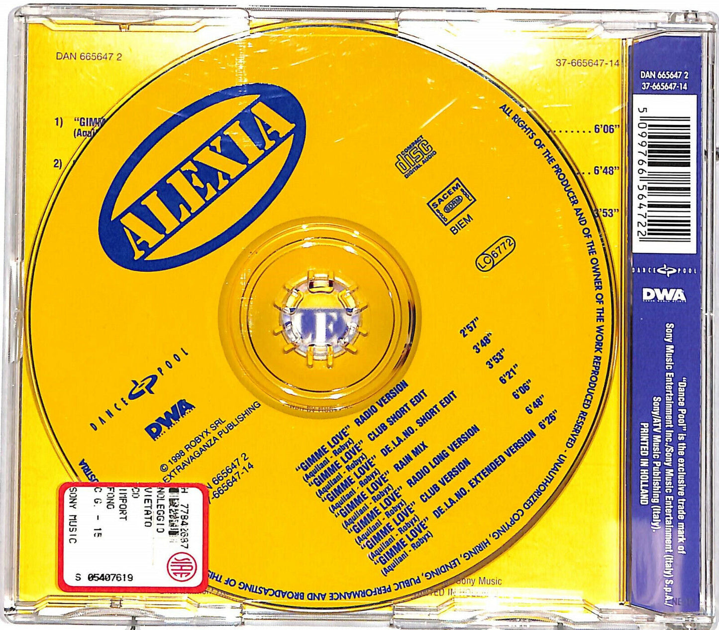 EBOND Alexia - Gimme Love CD CD034317