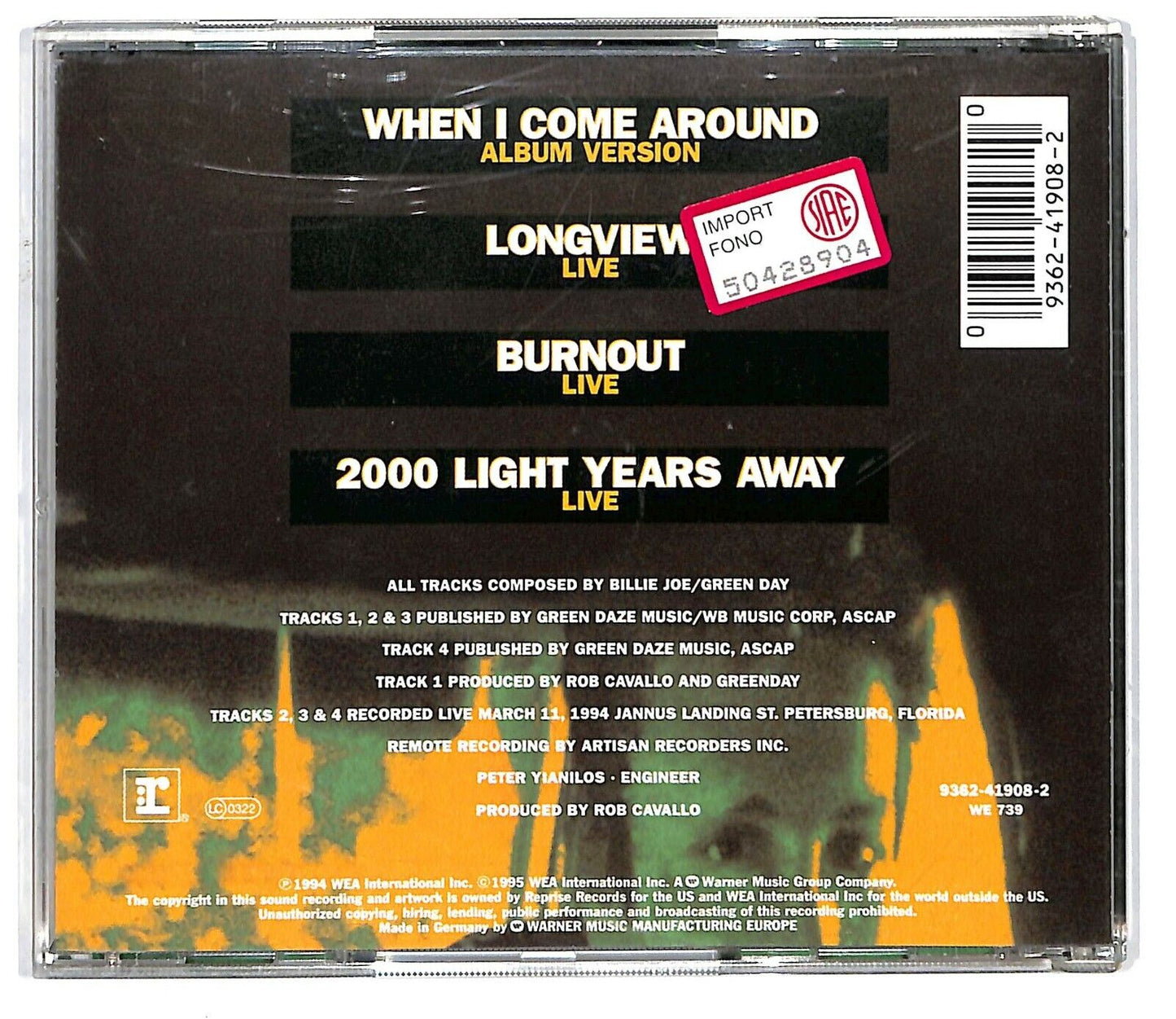 EBOND Green Day - When I Come Around CD CD033435