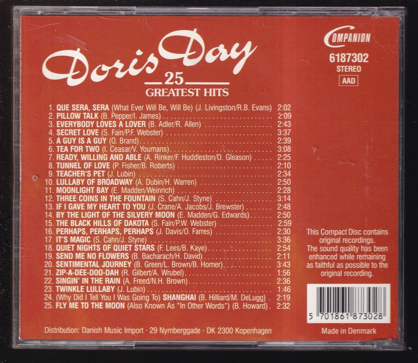 EBOND Doris Day - 25 Greatest Hits CD CD030714