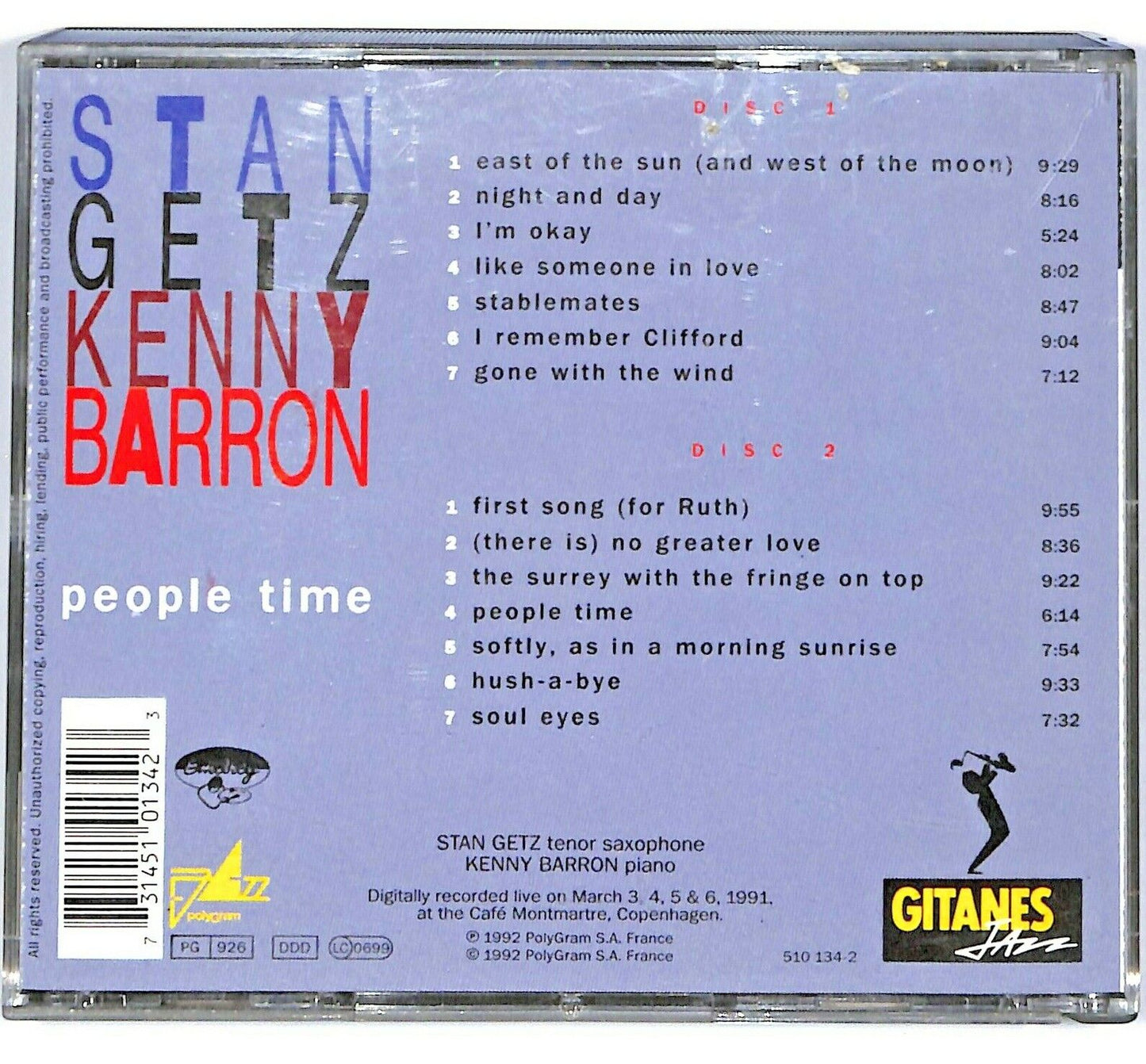 EBOND Stan Getz - Kenny Barron - People Time CD CD031519