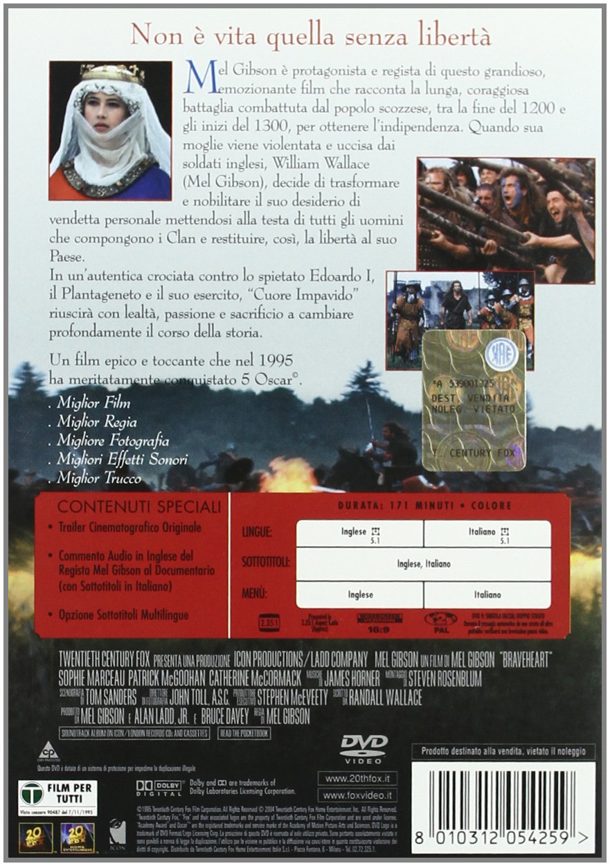 EBOND Braveheart DVD D036036