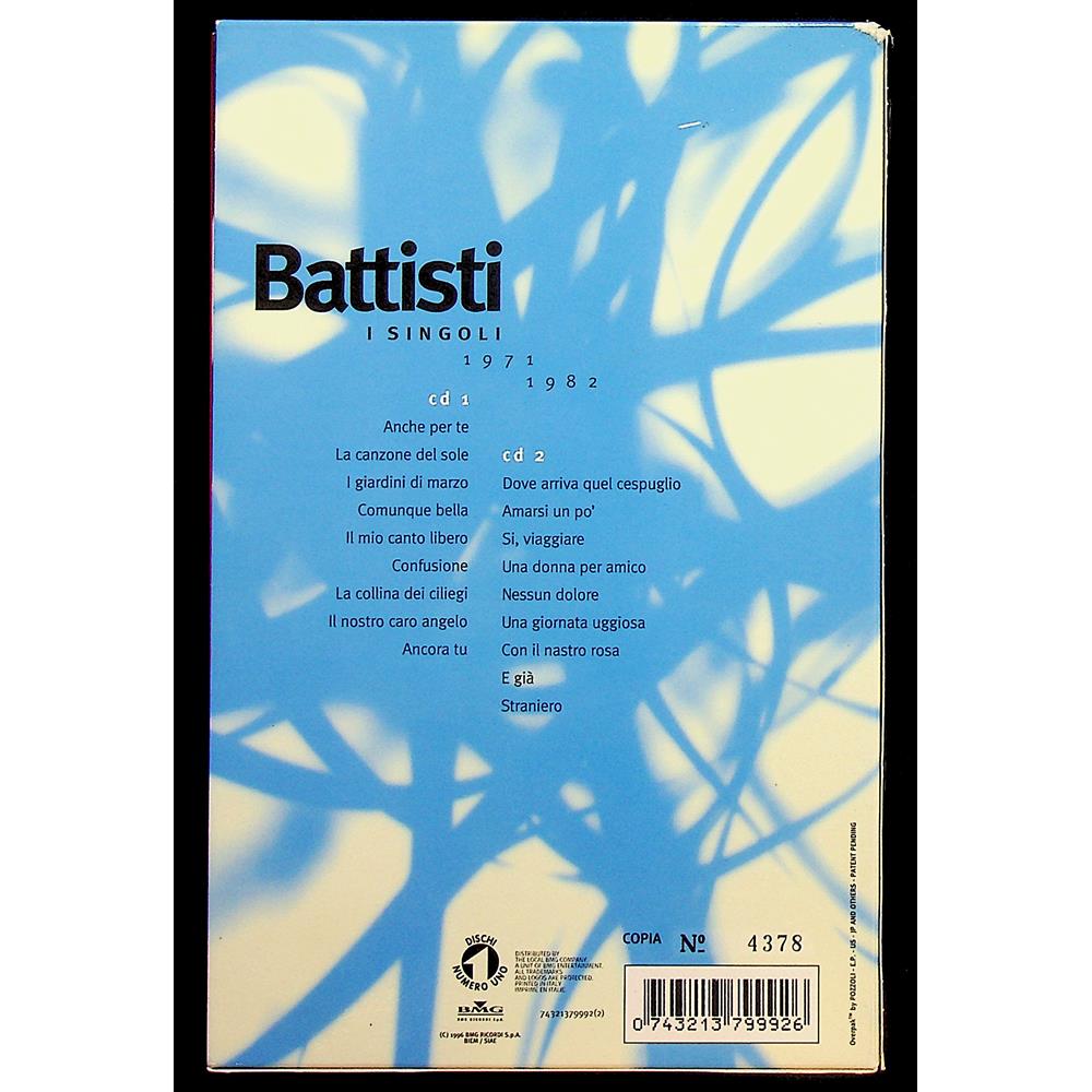 EBOND Lucio Battisti - I Singoli 1971 1982 CD CD006098