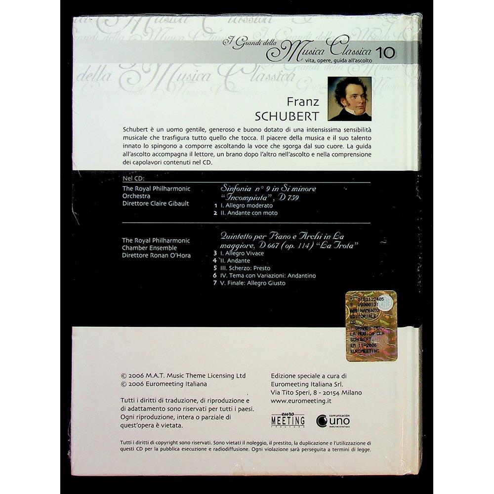 EBOND I Grandi Della Musica Classica 10 - Franz Schubert CD CD008005