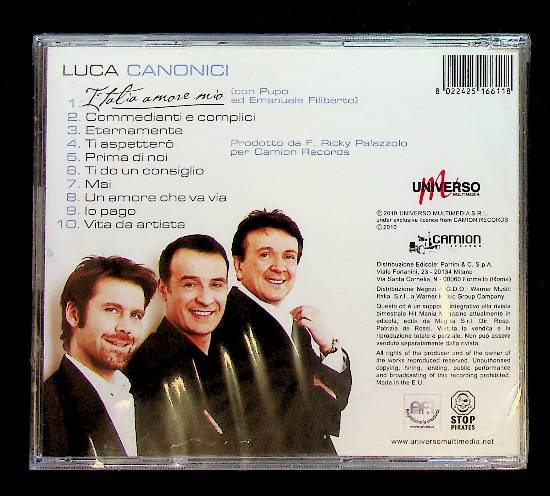 EBOND Luca Canonici - Italia Amore Mio --009009 CD CD009009