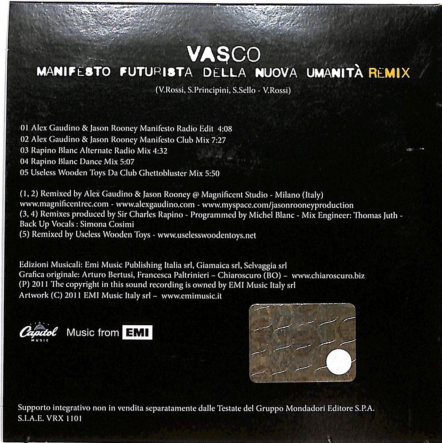 EBOND Vasco Rossi. Manifesto futurista EDITORIALE CD CD035926