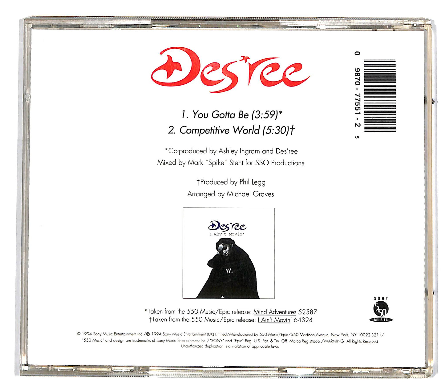 EBOND Des'ree - You Gotta Be CD CD036049