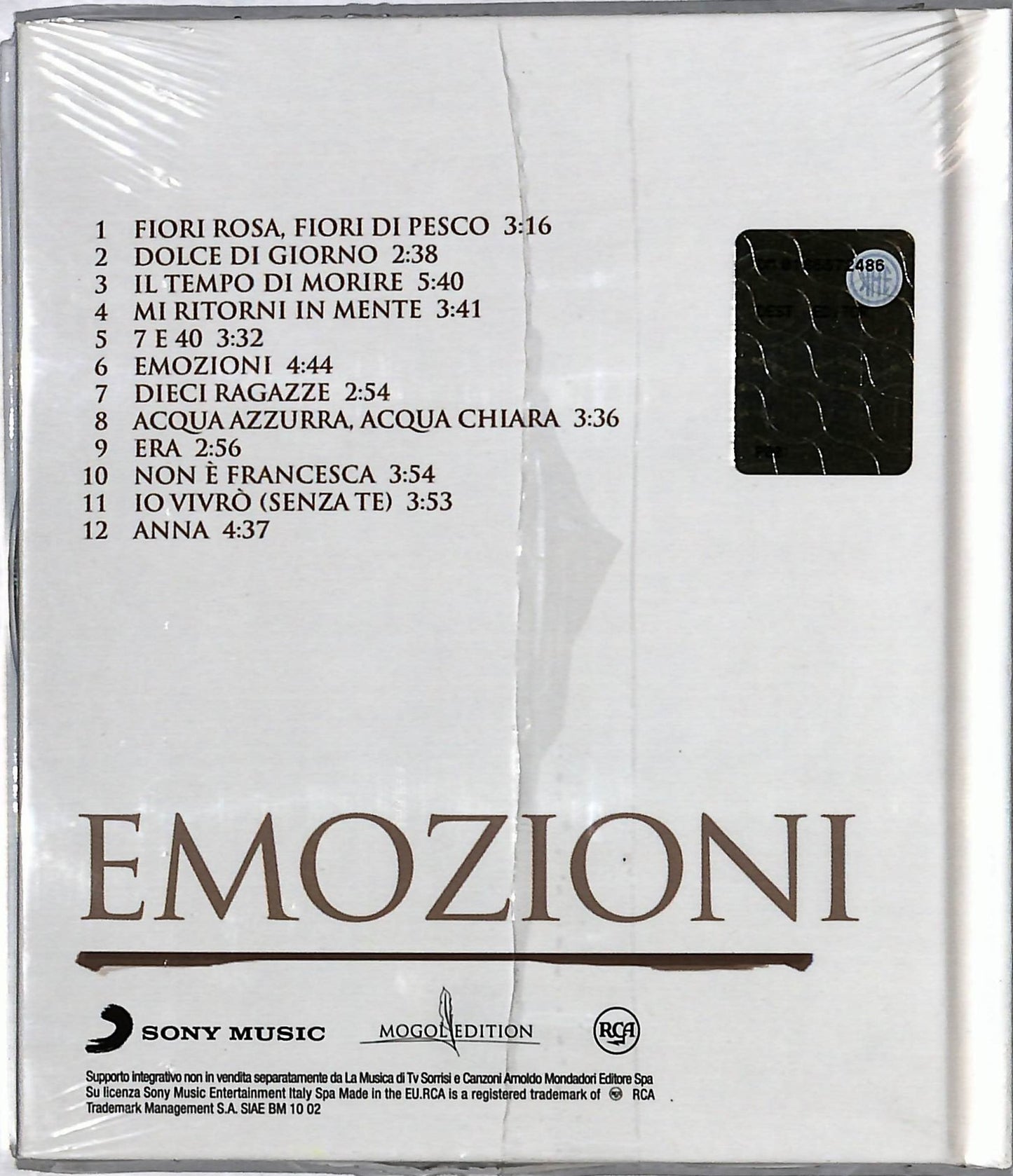 EBOND Lucio Battist -Emozioni EDITORIALE CD CD036148