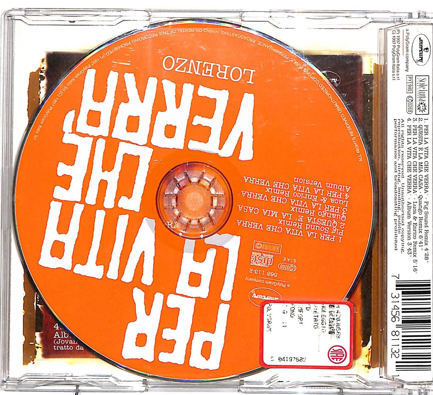 EBOND Jovanotti - Per La Vita Che Verra731456811321 CD CD036205