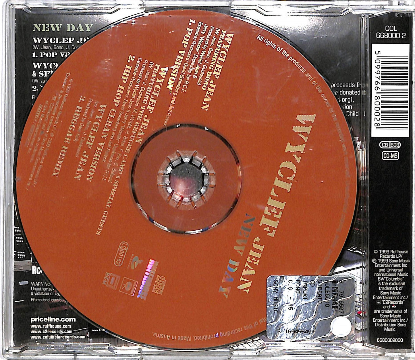 EBOND Wyclef Jean Featuring Bono - New Day CD CD036216