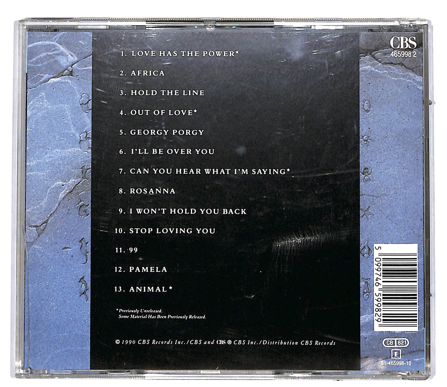 EBOND Toto - Past To Present 1977-1990 CD CD036235