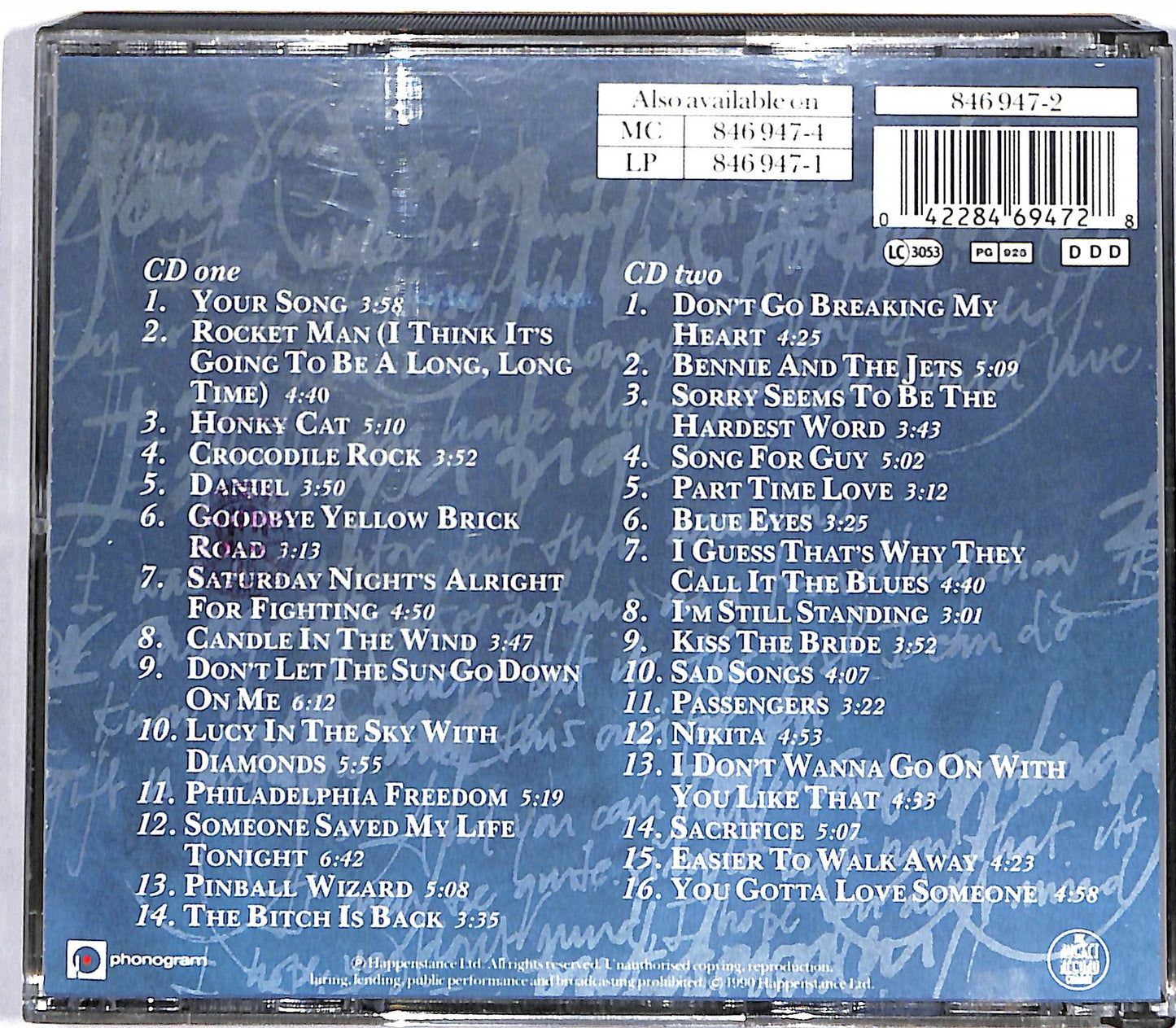 EBOND Elton John - The Very Best Of Elton John CD CD036250