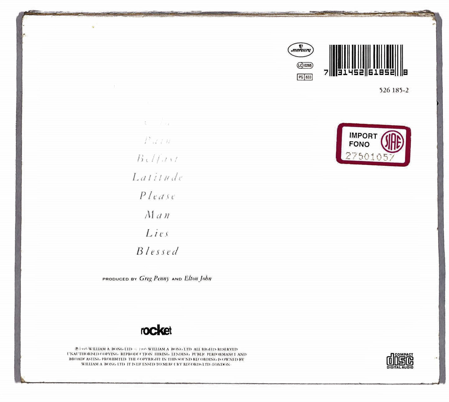 EBOND Elton John - Made In England CD CD036329