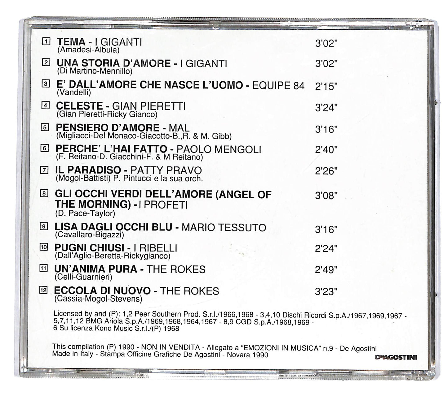 EBOND Various -Io Penso Che L'Amor.... EDITORIALE CD CD036408