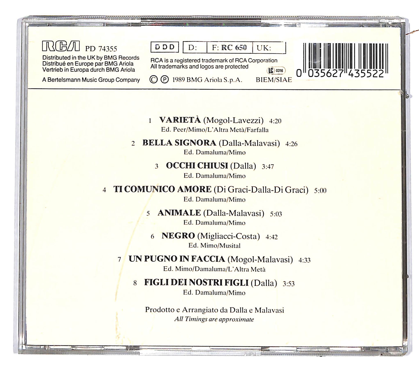 EBOND Gianni Morandi - Varieta CD CD036413