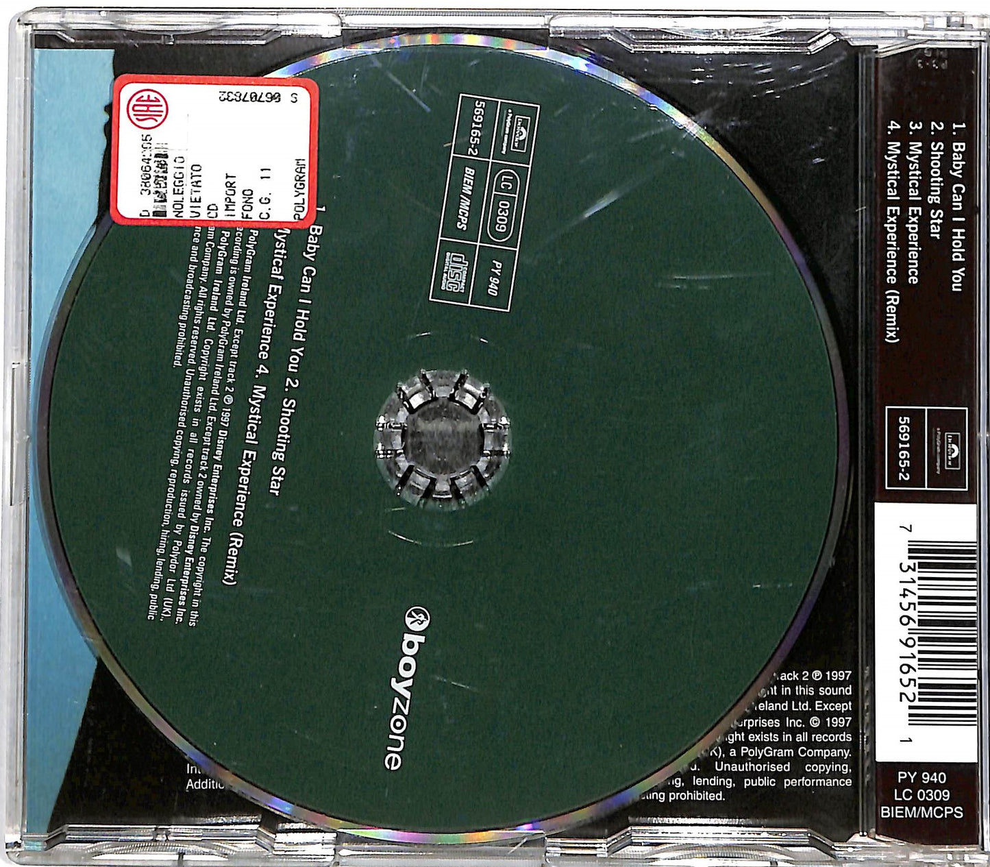 EBOND Boyzone - Baby Can I Hold You / Shooting Star CD CD036503