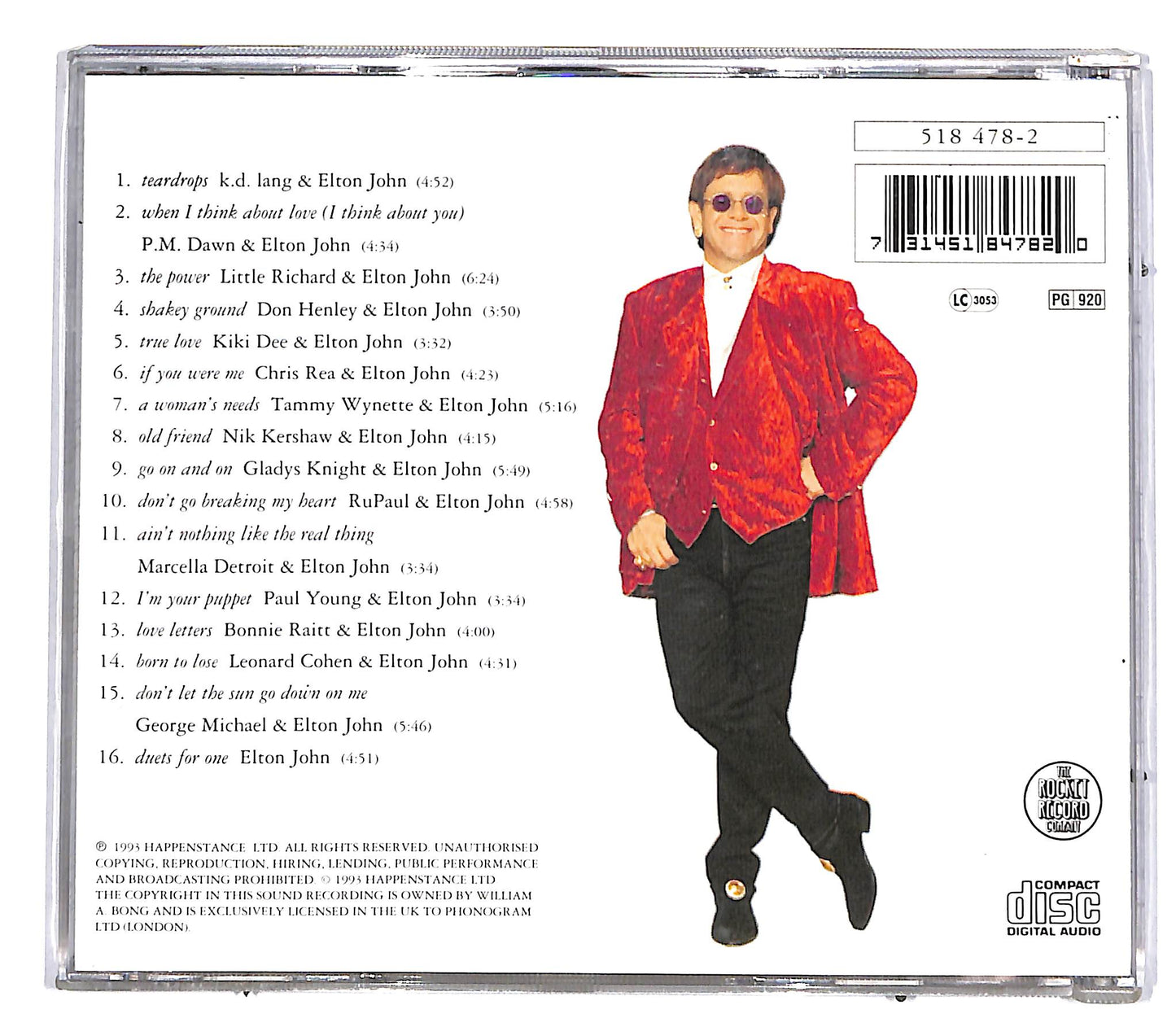 EBOND Elton John - Duets CD CD036623