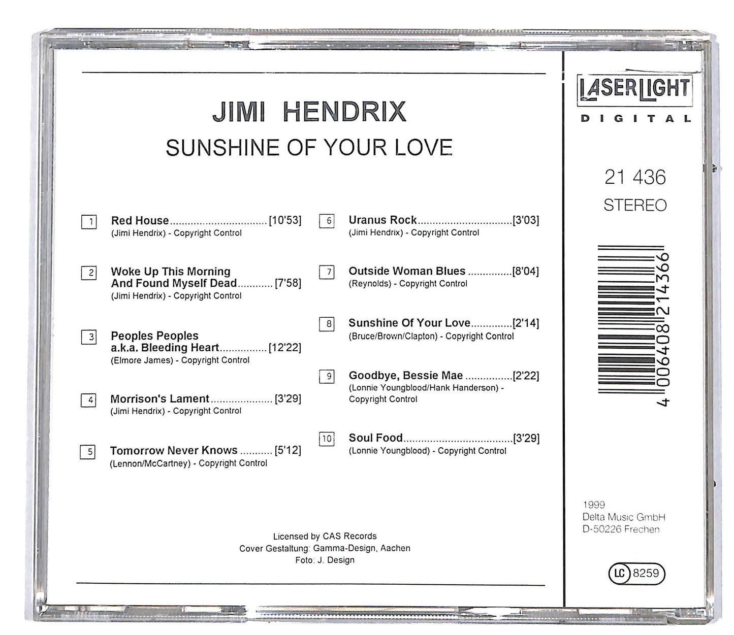 EBOND Jimi Hendrix - Sunshine Of Your Love CD CD036625