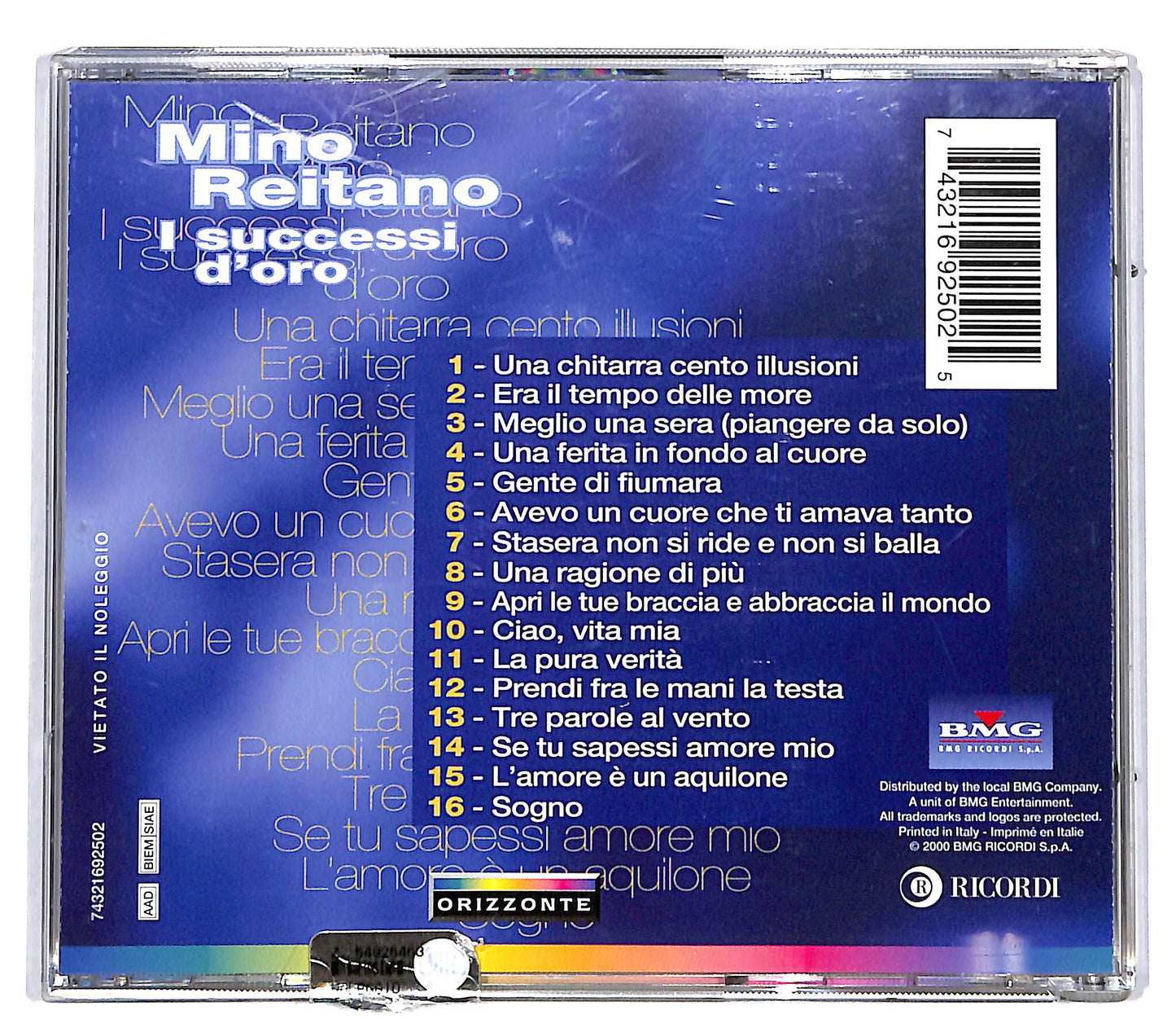 EBOND Mino Reitano - I Successi D'Oro CD CD036760