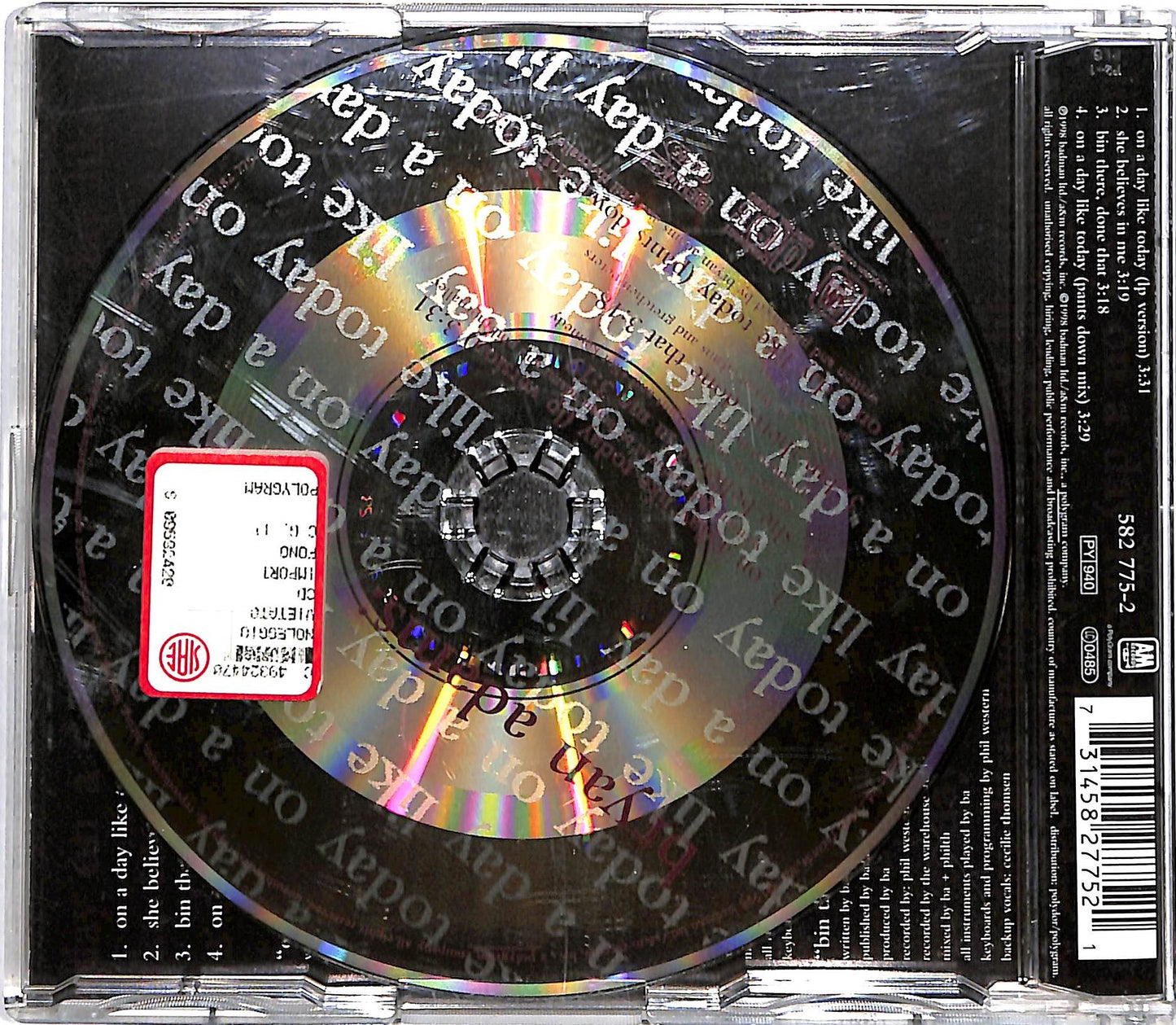 EBOND Bryan Adams - On A Day Like Today CD CD036802