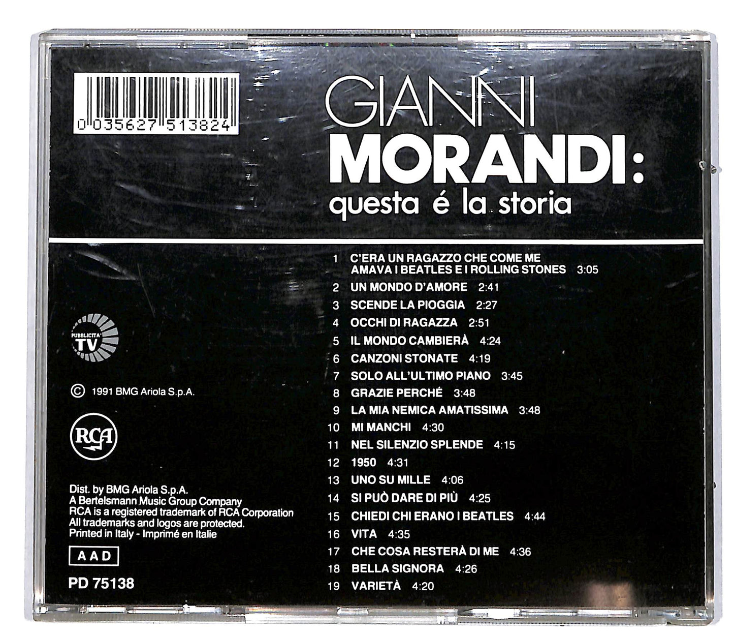 EBOND Gianni Morandi - Questa E La Storia CD CD036805