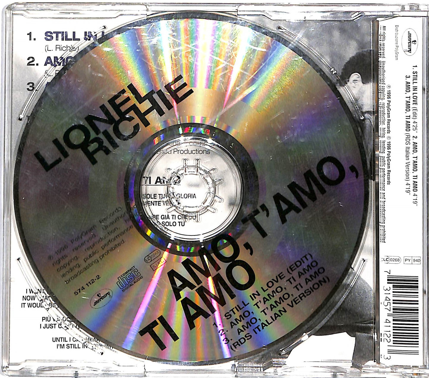 EBOND Lionel Richie - Still In Love / Amo, T'Amo, Ti Amo CD CD036834