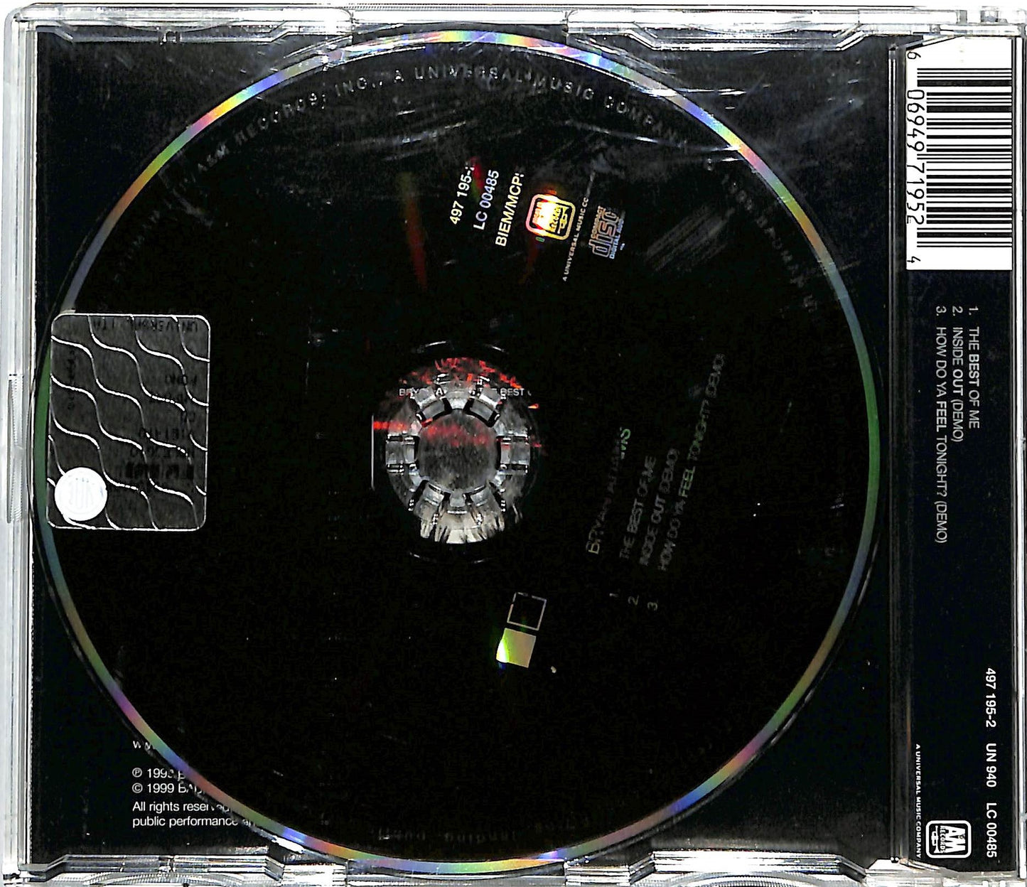 EBOND Bryan Adams - The Best Of Me CD CD036909