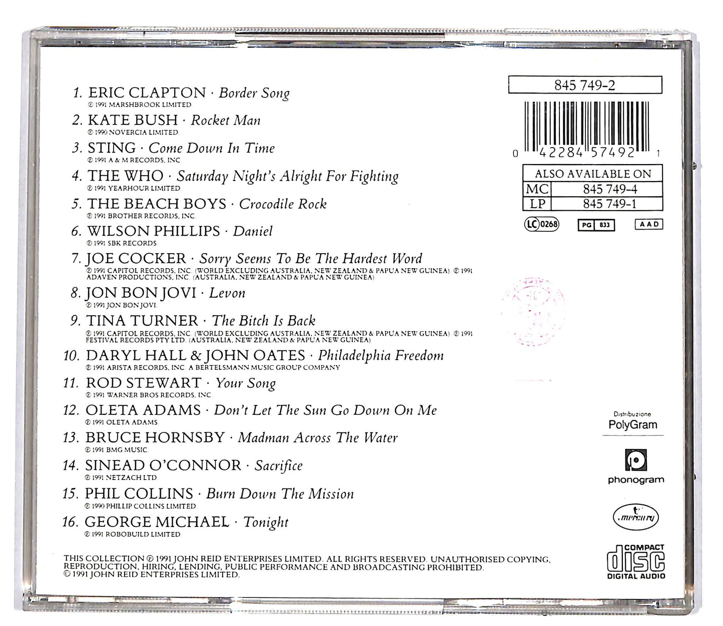 EBOND Various - Two Rooms - Celebrating The Songs CD CD037016