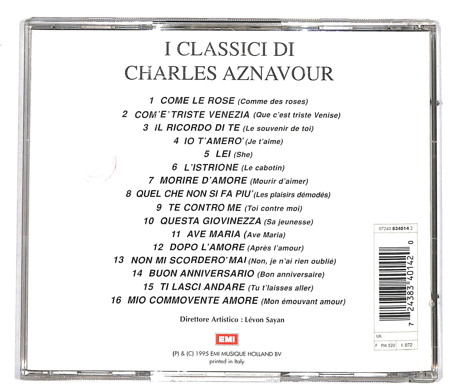 EBOND Aznavour - Grandes Exitos De Charles Aznavour CD CD037106