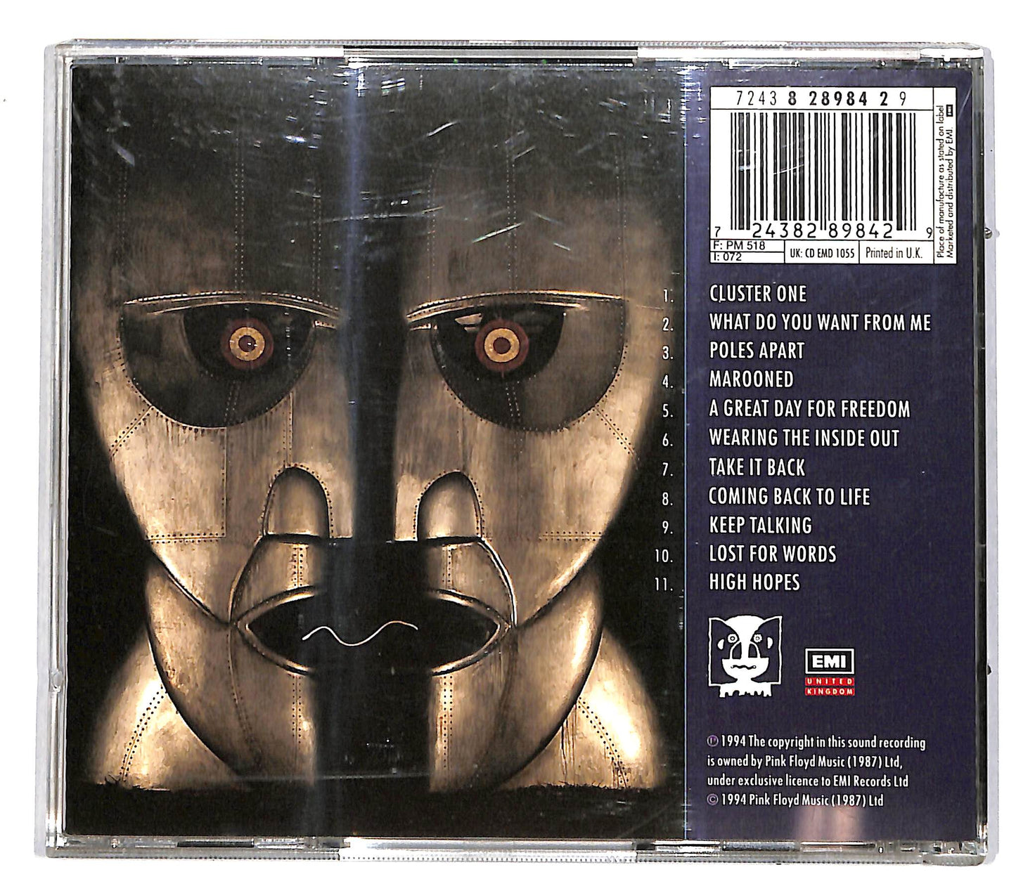 EBOND Pink Floyd - The Division Bell724382898429 CD CD037113