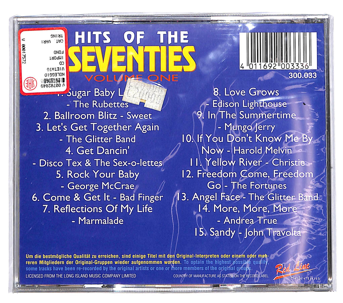 EBOND Various - Hits Of The Seventies vol.1 CD CD037232