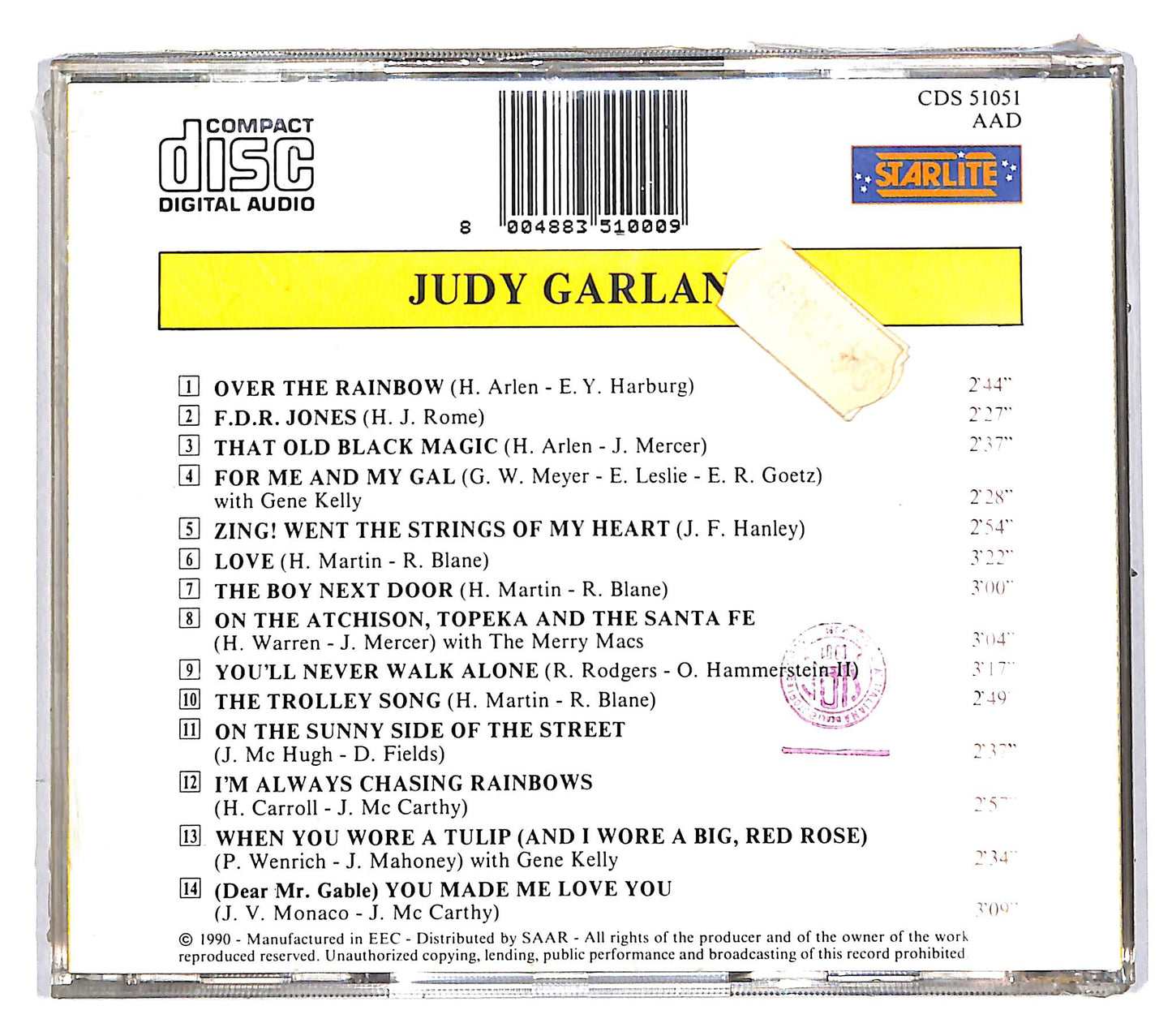 EBOND Judy Garland - Over The Rainbow CD CD037233