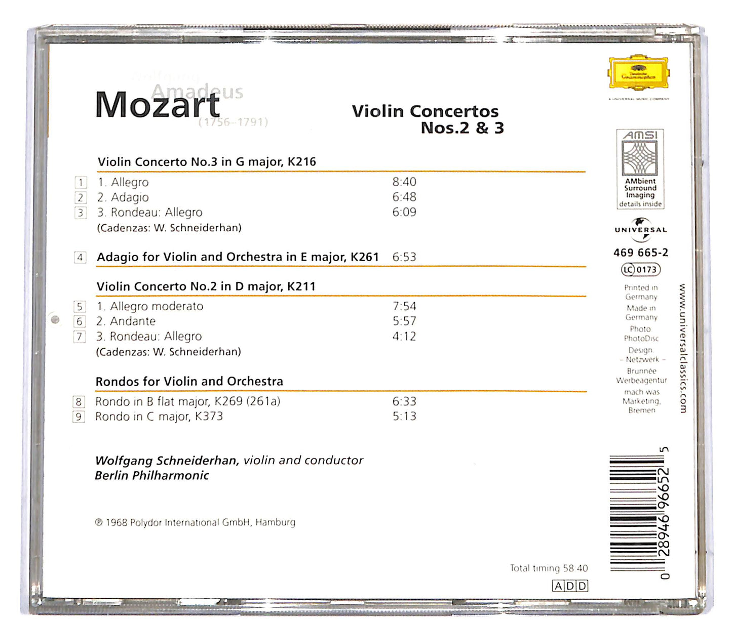 EBOND Violin Concertos Nos. 2 & 3 CD CD037324