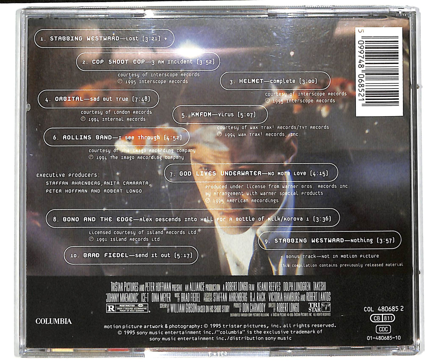 EBOND Various - Johnny Mnemonic (Music From The Motion Picture) CD CD037424