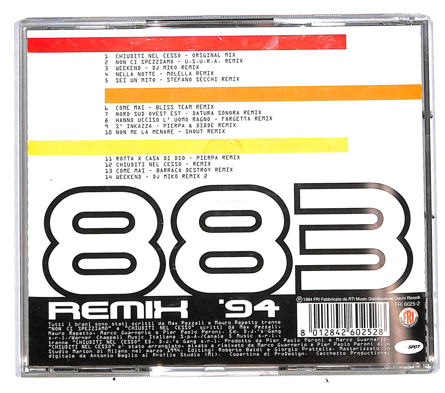 EBOND 883 - Remix '94 (Special For D.J.) CD CD037516