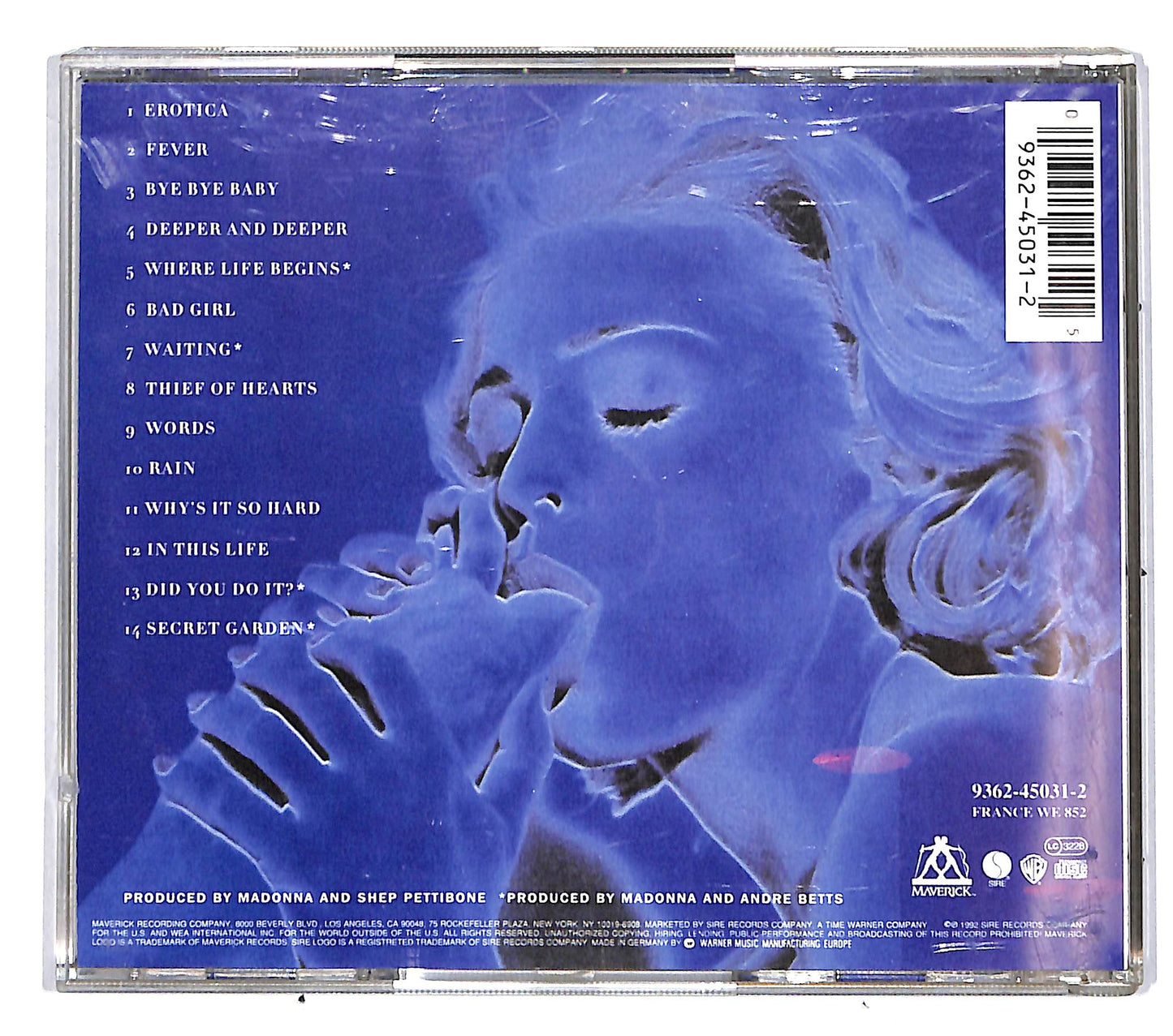 EBOND Madonna - Erotica CD CD037542