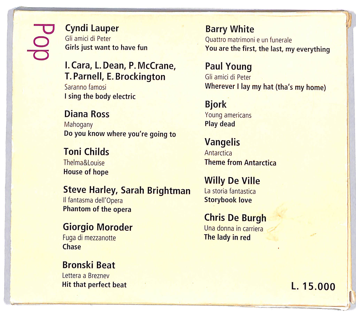 EBOND Various - Cinema & Musica - Pop EDITORIALE CD CD037547