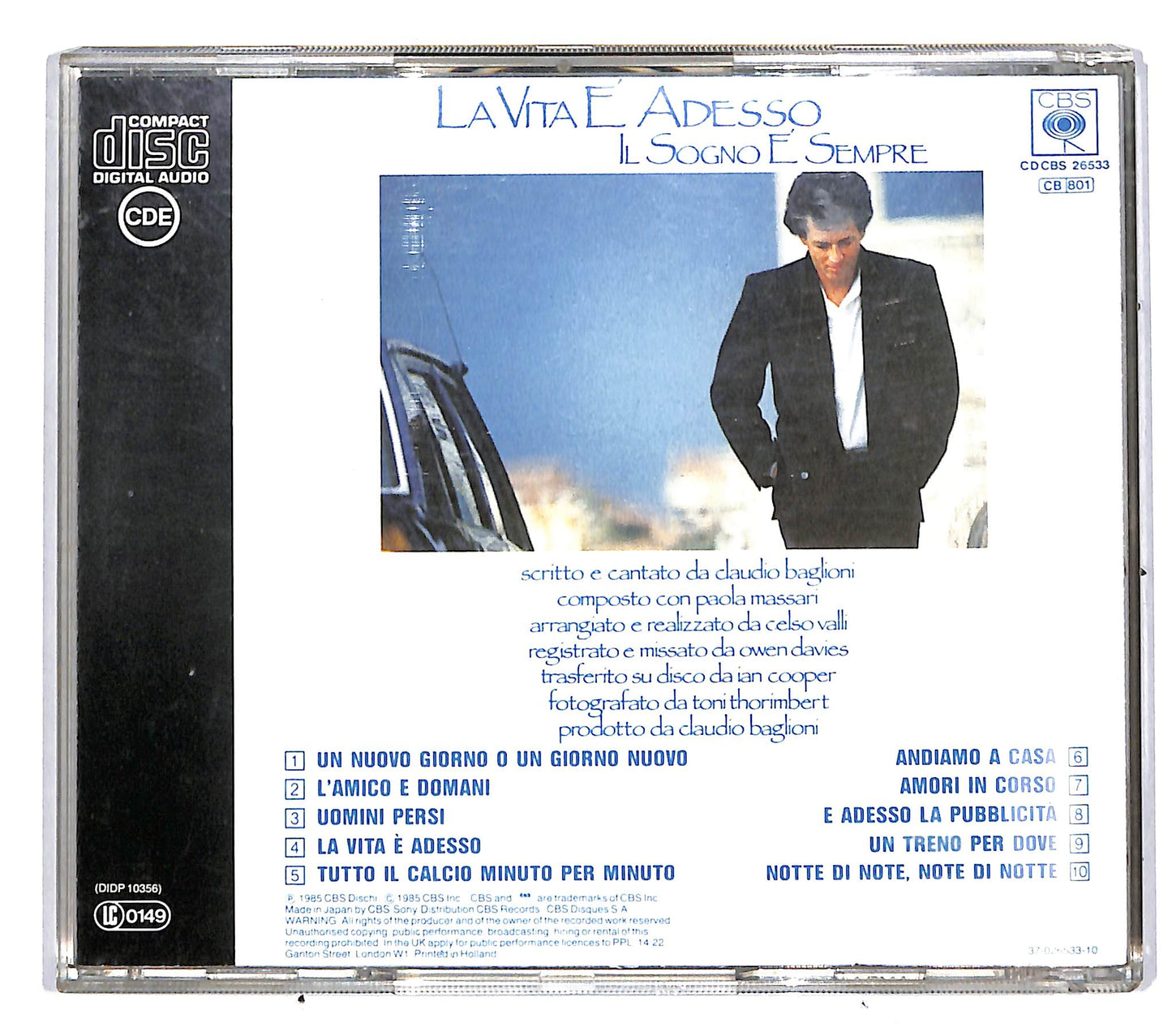 EBOND Claudio Baglioni - La Vita E Adesso CD CD037602
