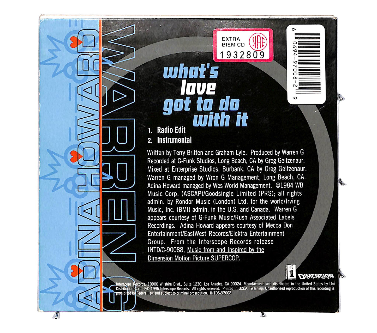 EBOND Warren G Feat. Adina Howard - What's Love Got To Do With It CD CD037614
