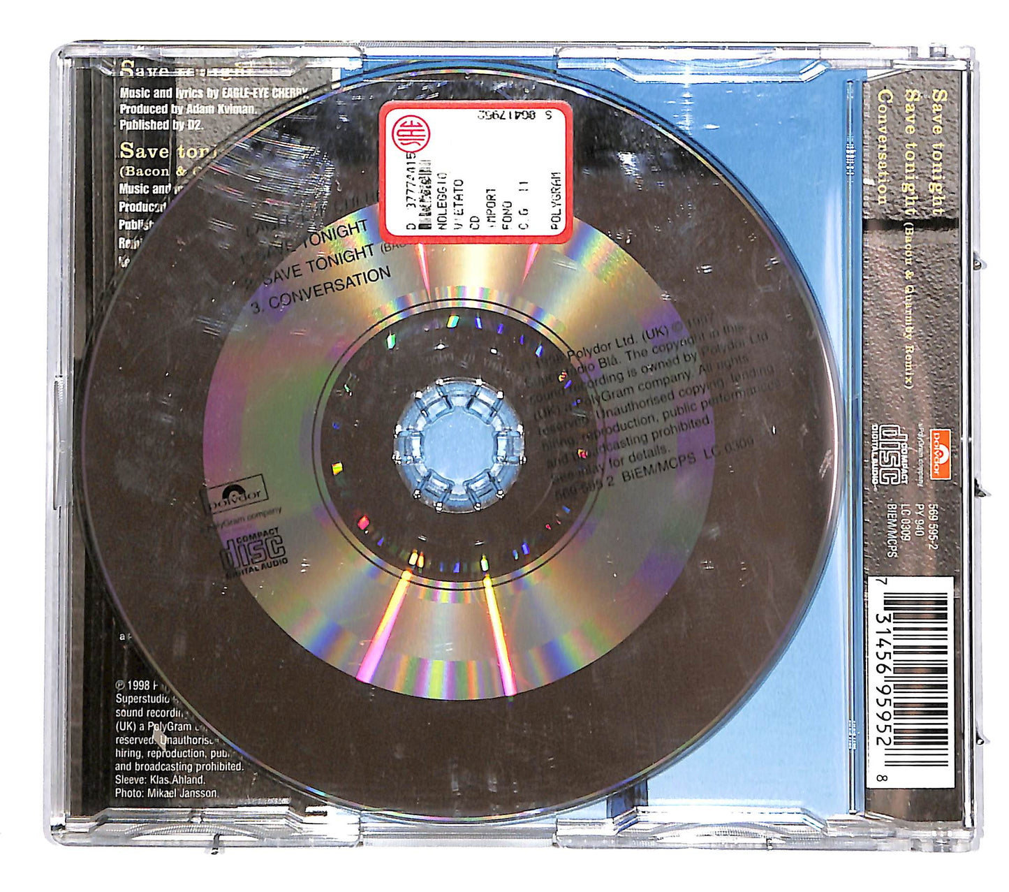 EBOND Eagle-Eye Cherry - Save Tonight CD CD037627