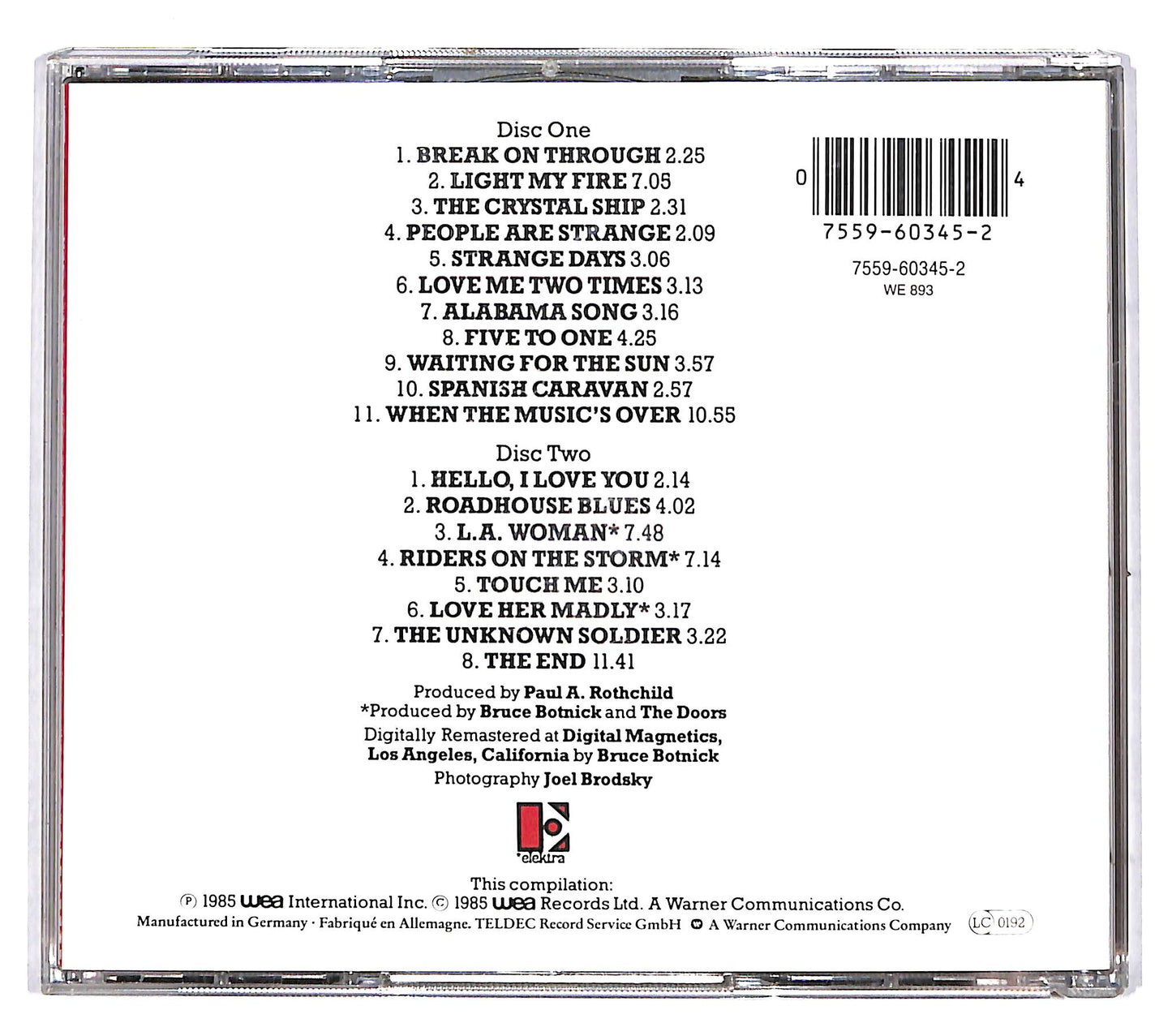 EBOND The Doors - The Best Of The Doors CD CD037637
