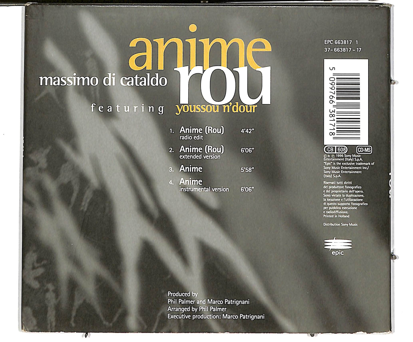 EBOND Massimo Di Cataldo Featuring Youssou N'Dour - Anime Rou CD CD037815