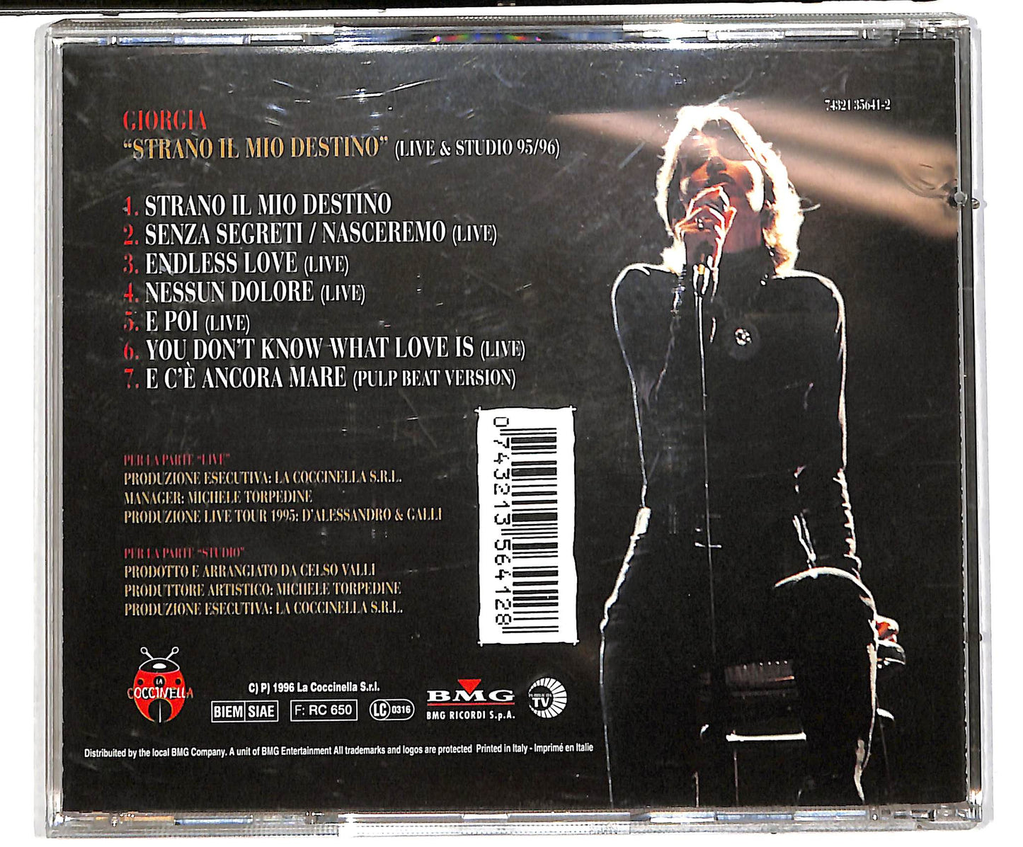 EBOND Giorgia - Strano Il Mio Destino (Live & Studio 95/96) CD CD037825