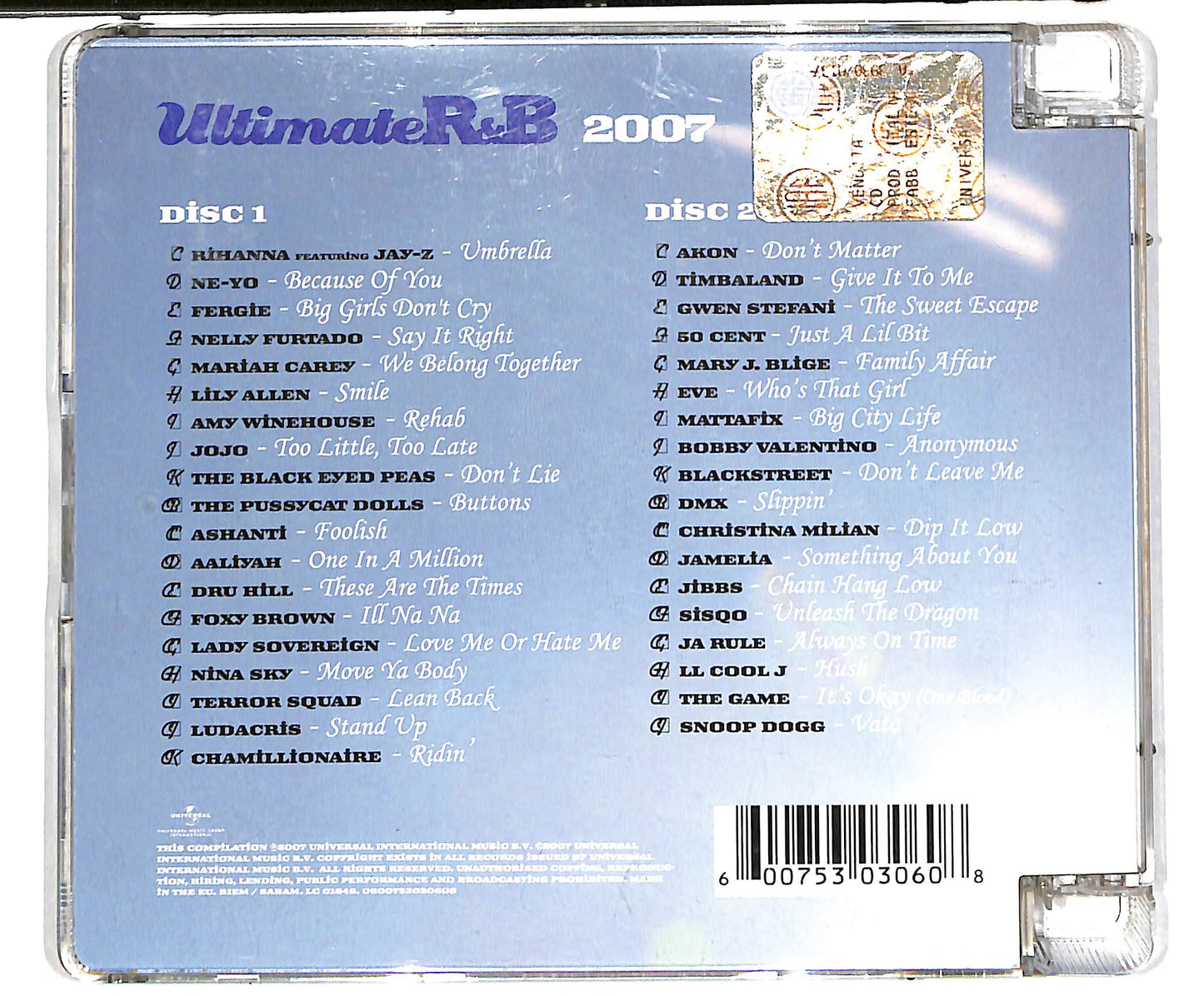 EBOND Ultimate R&B 2007 CD CD037845