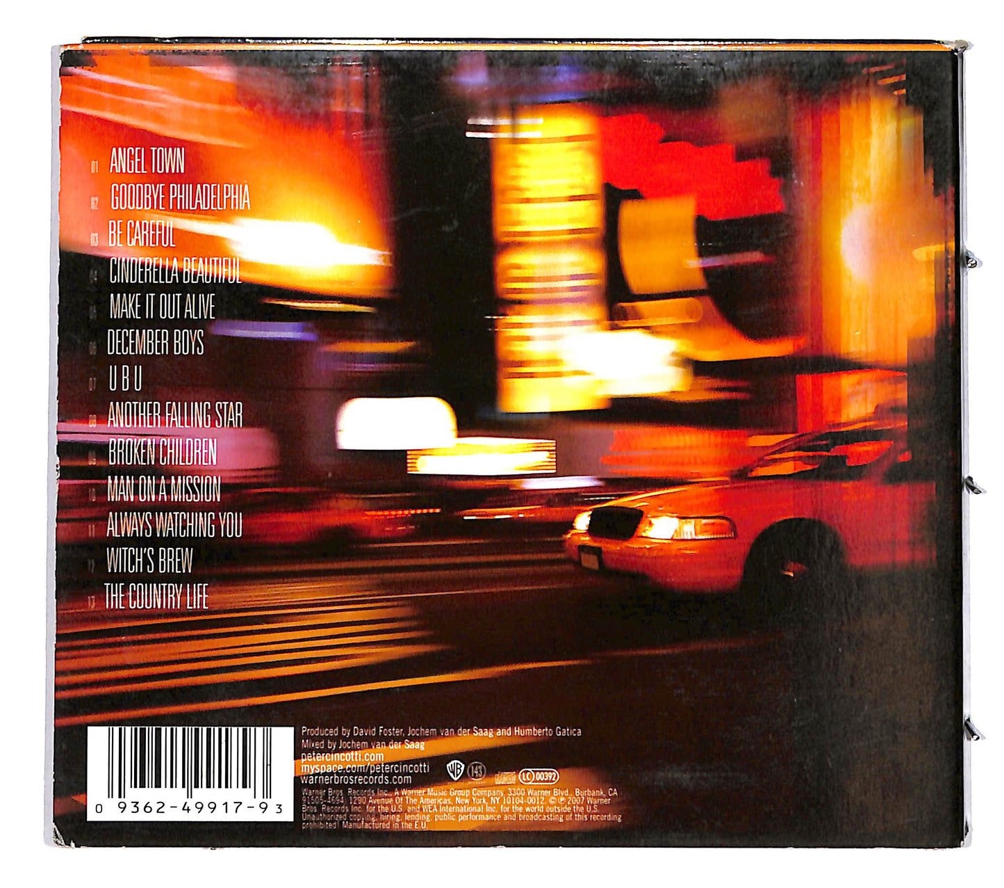 EBOND Peter Cincotti - East Of Angel Town Digipak CD CD037906