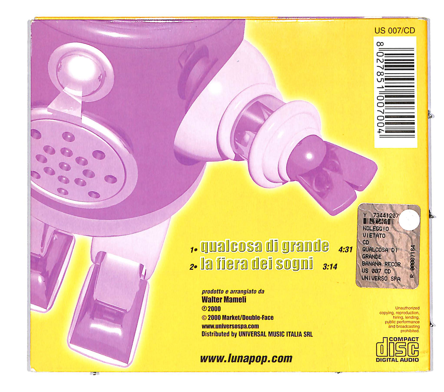 EBOND Lunapop - Qualcosa Di Grande Digipack CD CD037911