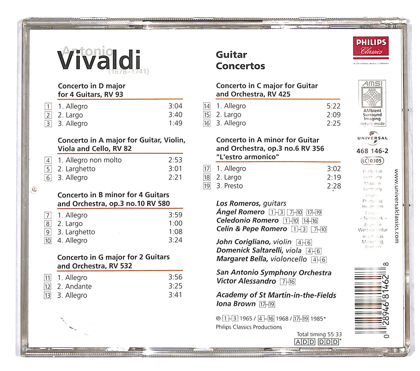 EBOND Vivaldi - Guitar Concertos CD CD037923