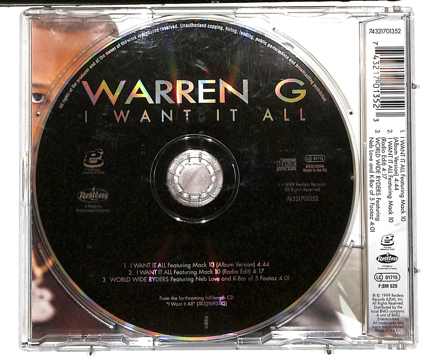 EBOND Warren G - I Want It All CD CD038017