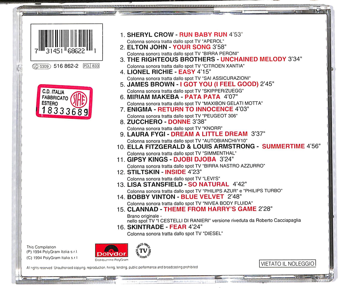 EBOND Various - Top Of The Spot CD CD038056